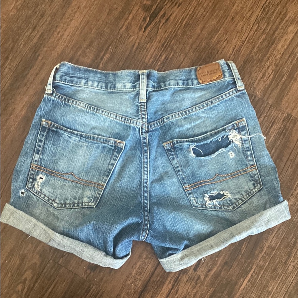 Relaxed cut off distressed Ralph Lauren shorts- fair - Picture 2 of 6